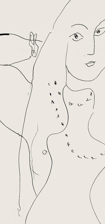 Henri Matisse, Srie N, Var. 4 (Duthuit 9), Henri Matisse, Dessins, Thmes Et Variations, Lithograph