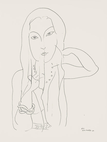 Henri Matisse, Srie N, Var. 2 (Duthuit 9), Henri Matisse, Dessins, Thmes Et Variations, Lithograph