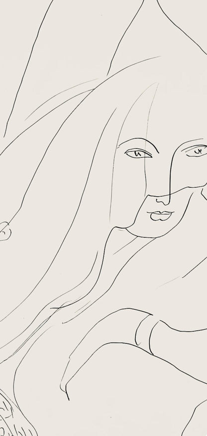 Henri Matisse, Srie V, Var. 7 (Duthuit 9), Henri Matisse, Dessins, Thmes Et Variations, Lithograph