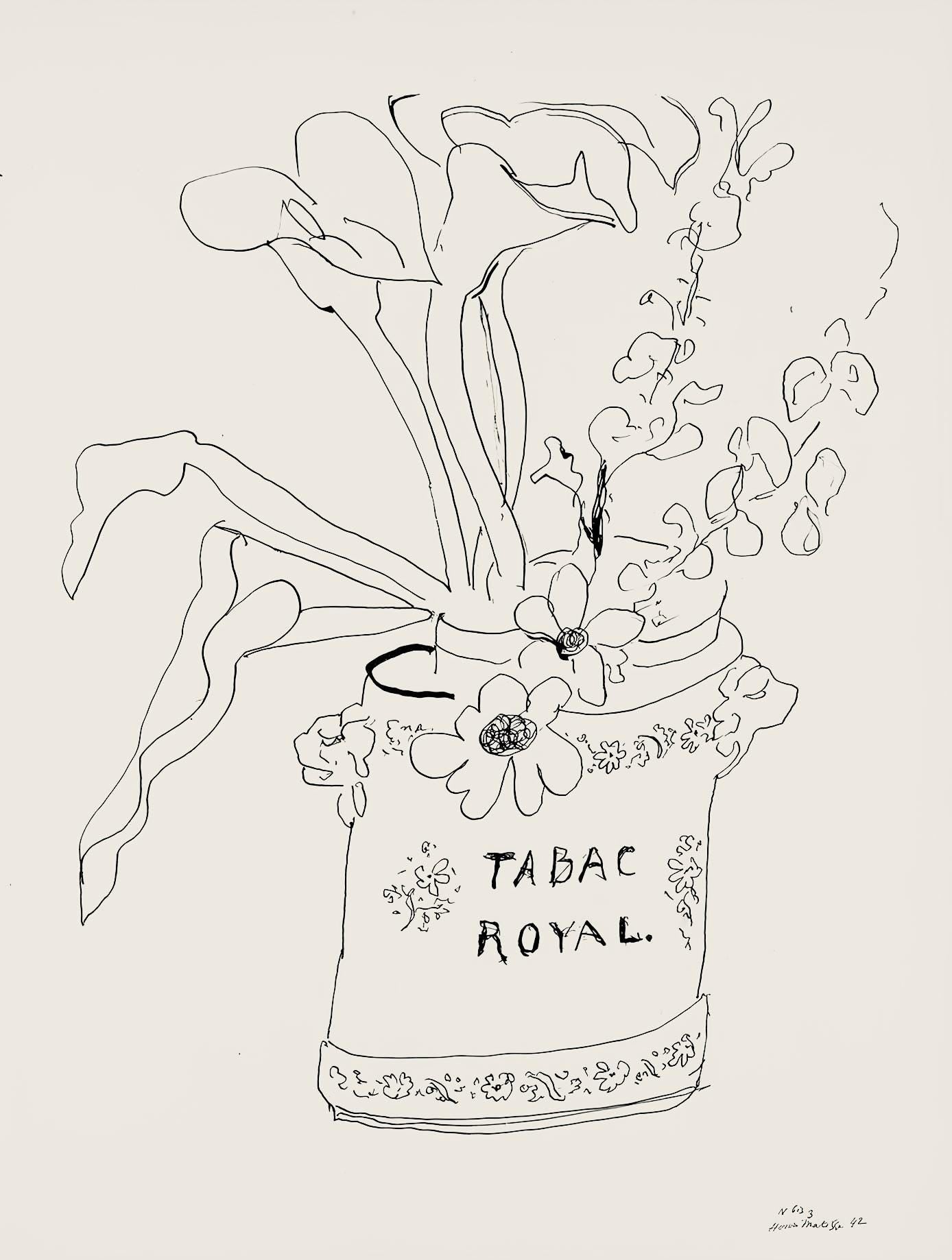 Henri Matisse, Srie N Gc'S, Var. 3 (Duthuit 9), Henri Matisse, Dessins, Thmes Et Variations,