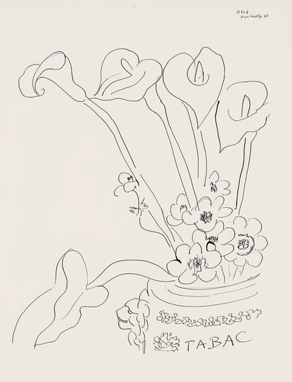Henri Matisse, Srie N Gc'S, Var. 6 (Duthuit 9), Henri Matisse, Dessins, Thmes Et Variations,