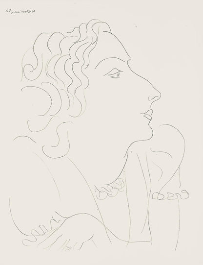 Henri Matisse, Srie O, Var. 3 (Duthuit 9), Henri Matisse, Dessins, Thmes Et Variations, Lithograph
