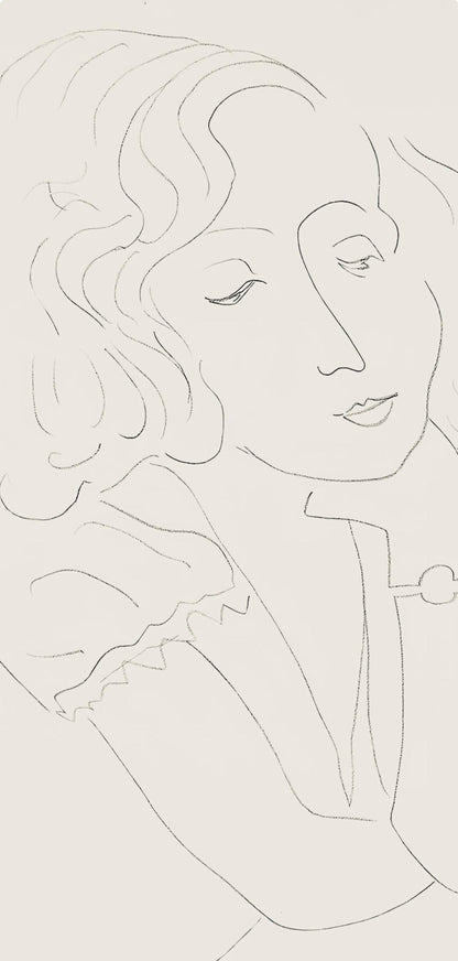 Henri Matisse, Srie O, Var. 6 (Duthuit 9), Henri Matisse, Dessins, Thmes Et Variations, Lithograph