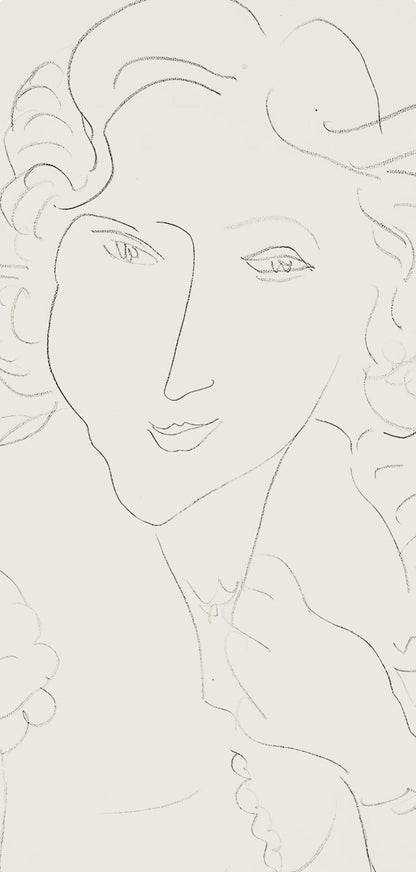 Henri Matisse, Srie O, Var. 5 (Duthuit 9), Henri Matisse, Dessins, Thmes Et Variations, Lithograph