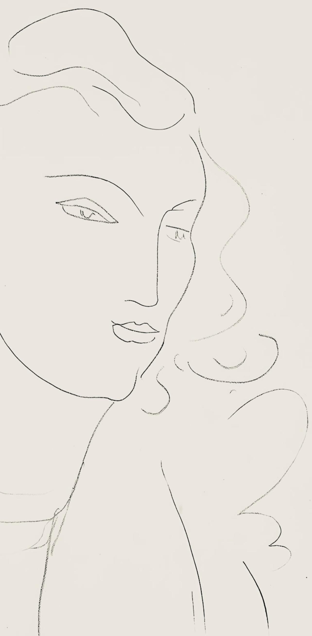 Henri Matisse, Srie O, Var. 8 (Duthuit 9), Henri Matisse, Dessins, Thmes Et Variations, Lithograph