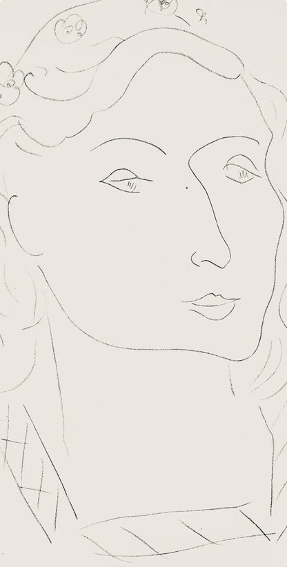 Henri Matisse, Srie O, Var. 11 (Duthuit 9), Henri Matisse, Dessins, Thmes Et Variations, Lithograph