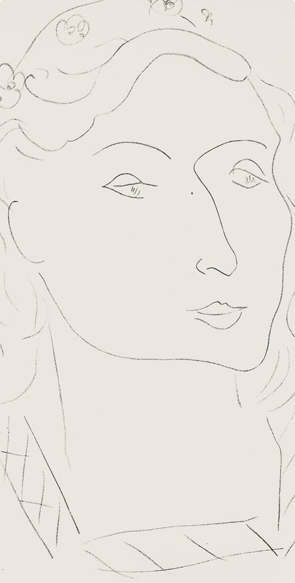 Henri Matisse, Srie O, Var. 11 (Duthuit 9), Henri Matisse, Dessins, Thmes Et Variations, Lithograph