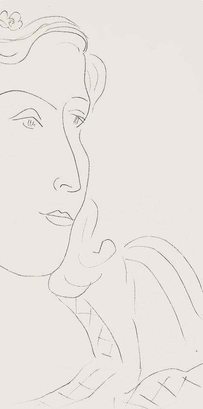 Henri Matisse, Srie O, Var. 12 (Duthuit 9), Henri Matisse, Dessins, Thmes Et Variations, Lithograph
