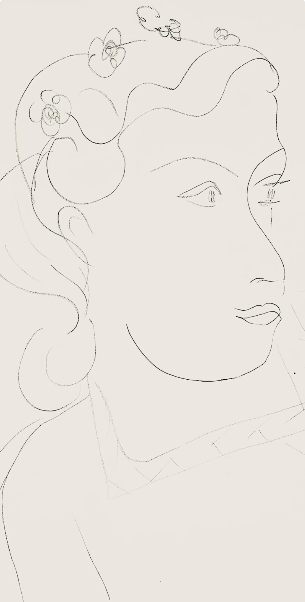 Henri Matisse, Srie O, Var. 10 (Duthuit 9), Henri Matisse, Dessins, Thmes Et Variations, Lithograph