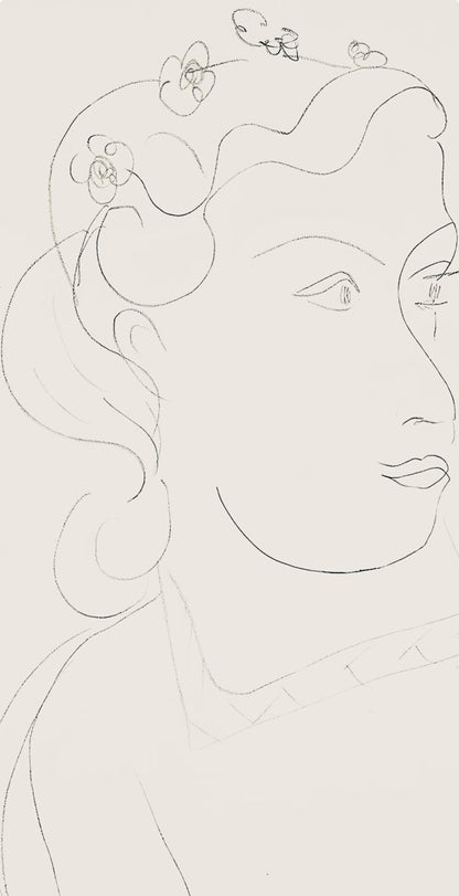 Henri Matisse, Srie O, Var. 10 (Duthuit 9), Henri Matisse, Dessins, Thmes Et Variations, Lithograph