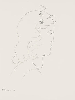 Henri Matisse, Srie O, Var. 14 (Duthuit 9), Henri Matisse, Dessins, Thmes Et Variations, Lithograph