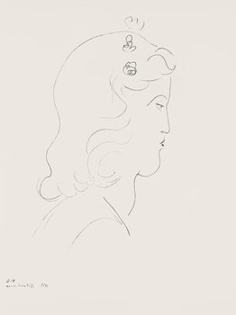 Henri Matisse, Srie O, Var. 14 (Duthuit 9), Henri Matisse, Dessins, Thmes Et Variations, Lithograph