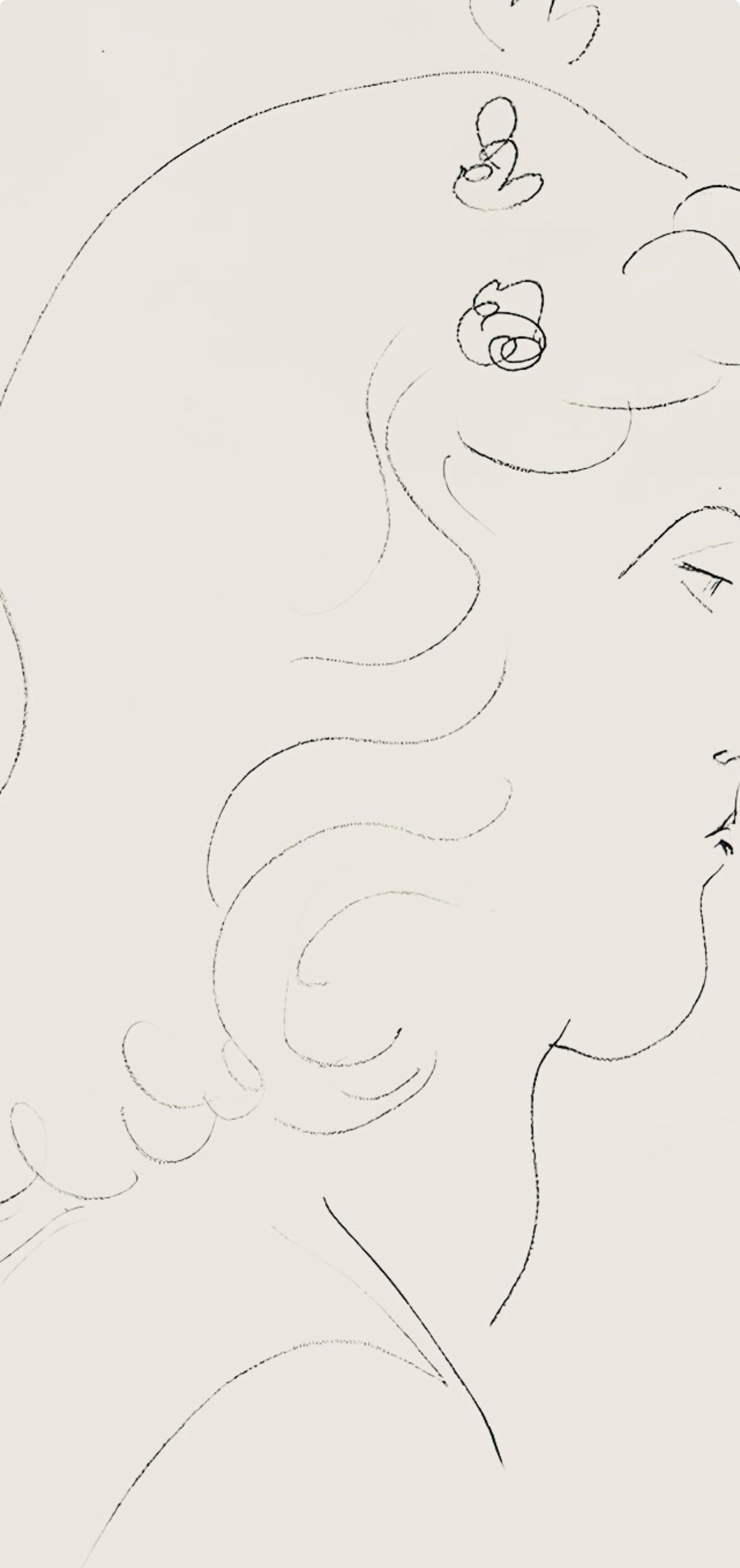 Henri Matisse, Srie O, Var. 14 (Duthuit 9), Henri Matisse, Dessins, Thmes Et Variations, Lithograph