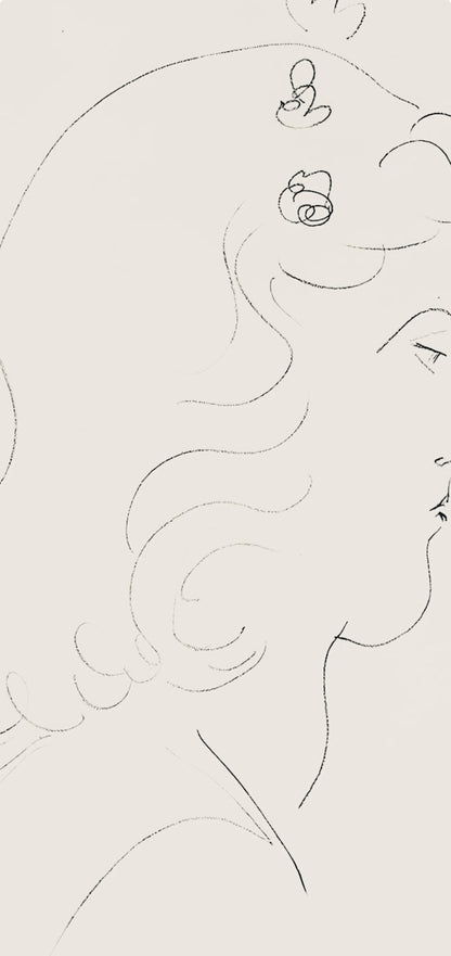 Henri Matisse, Srie O, Var. 14 (Duthuit 9), Henri Matisse, Dessins, Thmes Et Variations, Lithograph