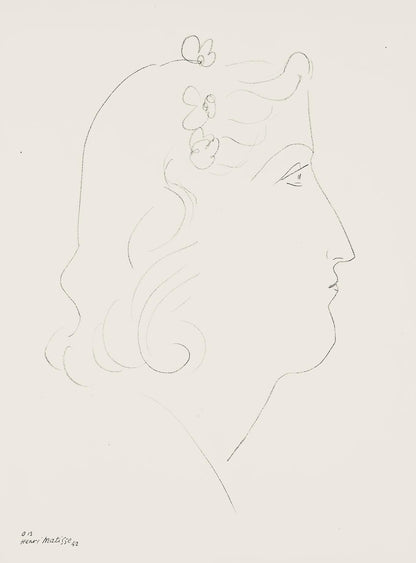 Henri Matisse, Srie O, Var. 13 (Duthuit 9), Henri Matisse, Dessins, Thmes Et Variations, Lithograph