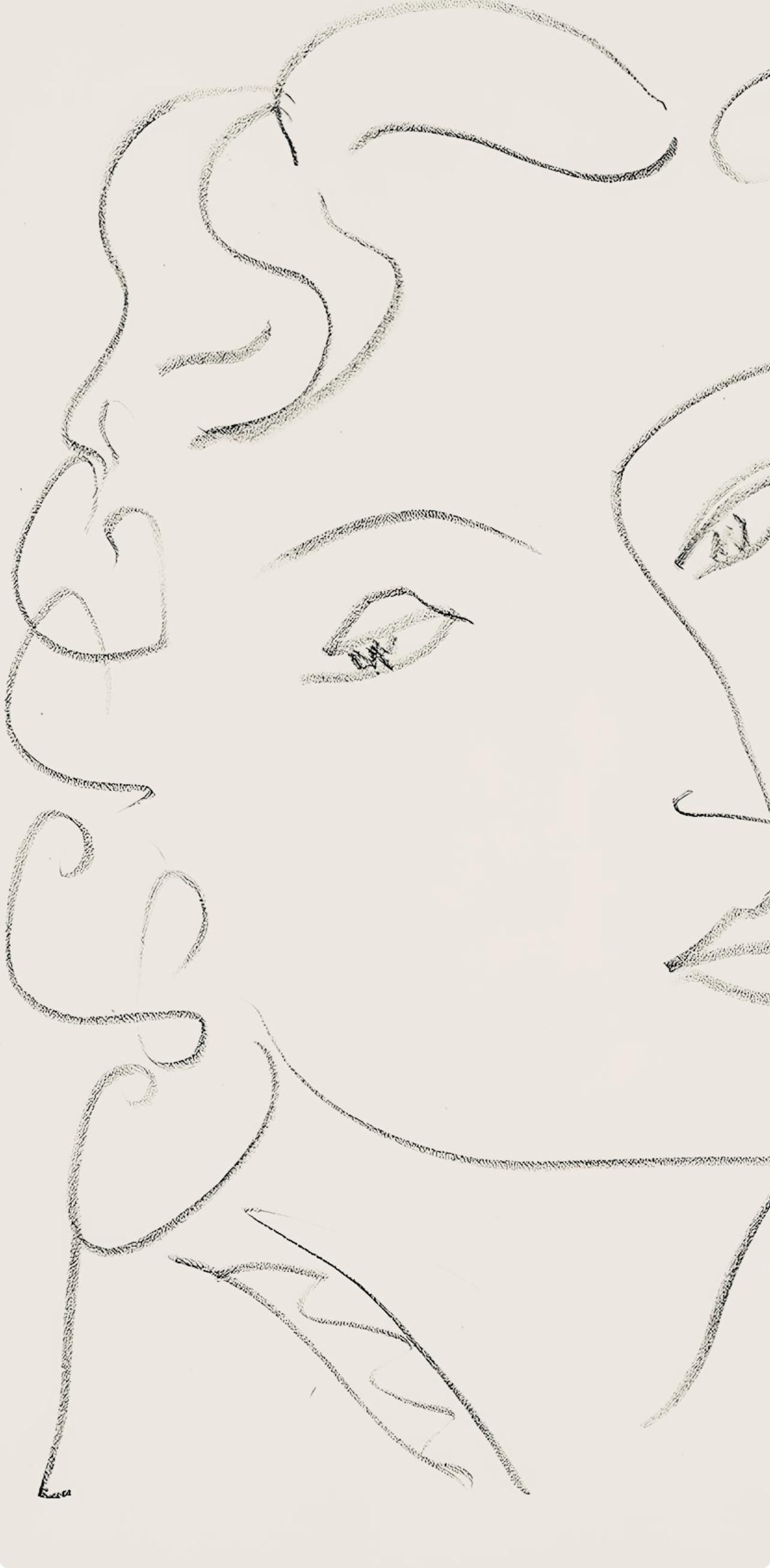 Henri Matisse, Srie O, Var. 18 (Duthuit 9), Henri Matisse, Dessins, Thmes Et Variations, Lithograph