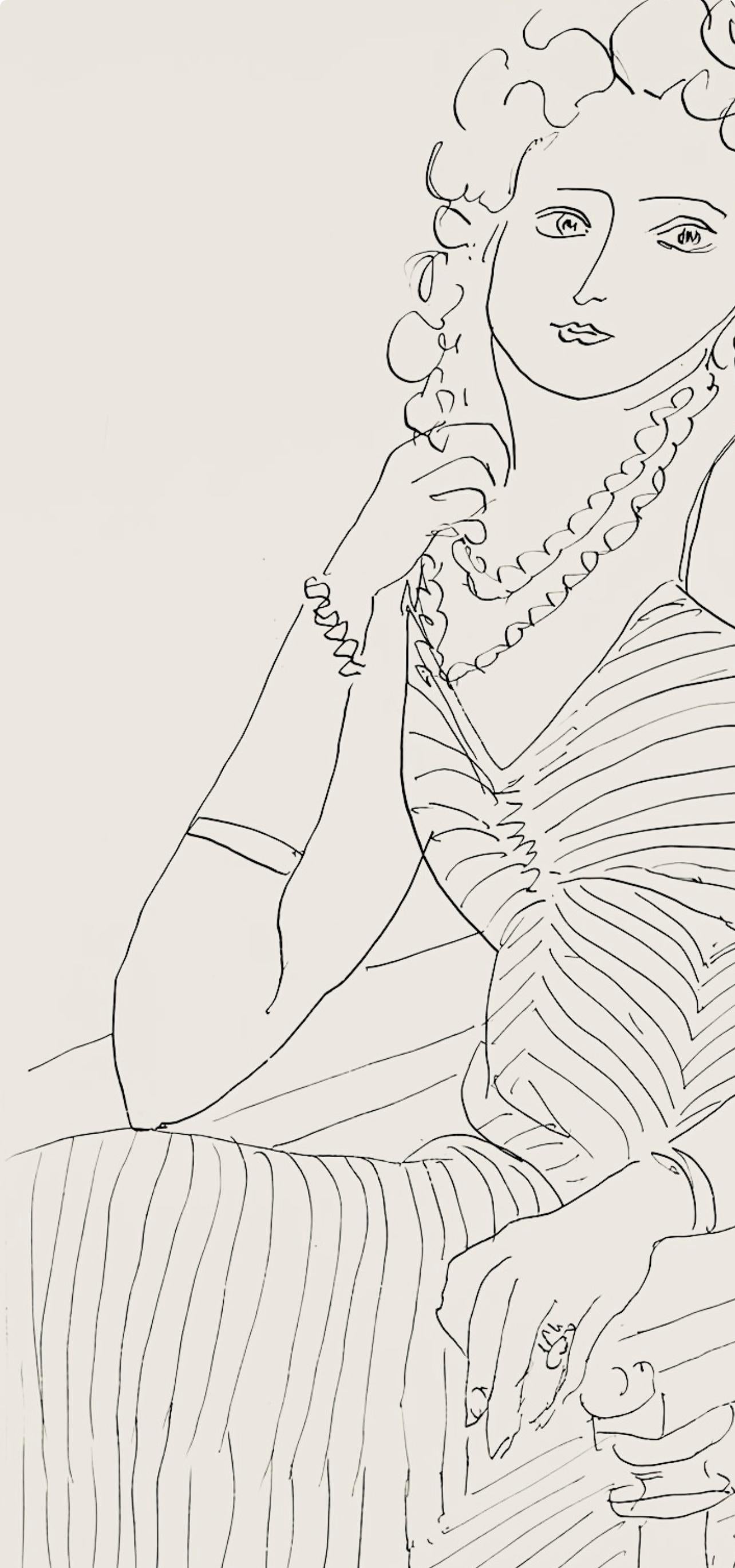 Henri Matisse, Srie P, Var. 2 (Duthuit 9), Henri Matisse, Dessins, Thmes Et Variations, Lithograph