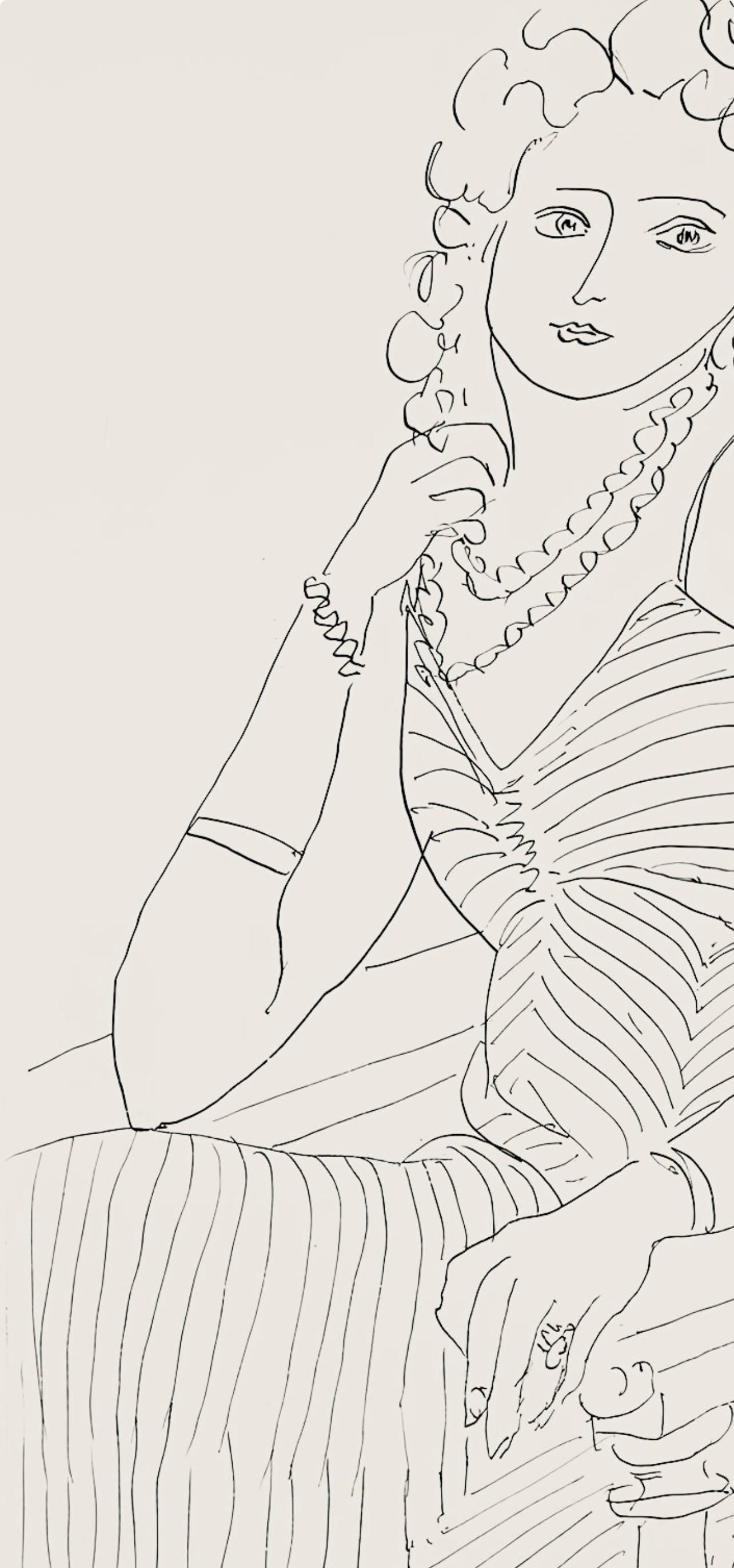 Henri Matisse, Srie P, Var. 2 (Duthuit 9), Henri Matisse, Dessins, Thmes Et Variations, Lithograph