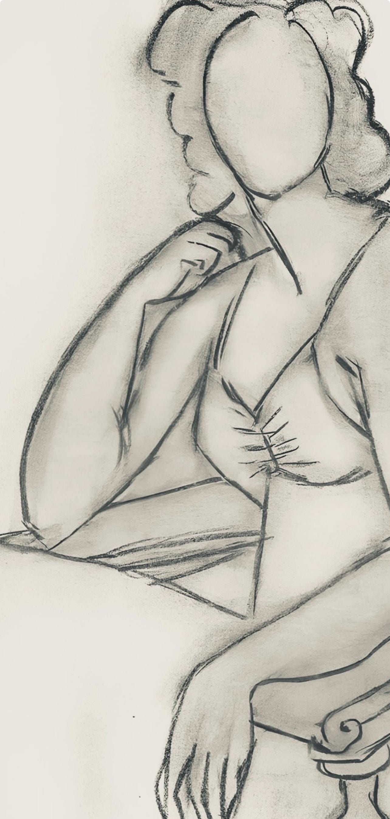 Henri Matisse, Srie P, Var. 1 (Duthuit 9), Henri Matisse, Dessins, Thmes Et Variations, Lithograph