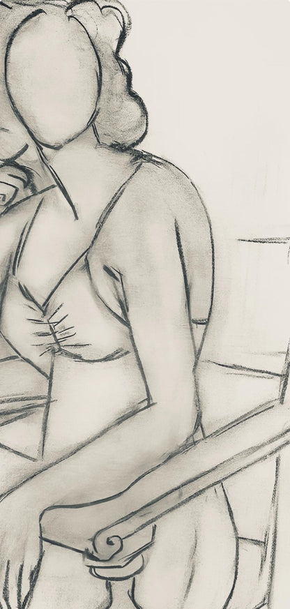 Henri Matisse, Srie P, Var. 1 (Duthuit 9), Henri Matisse, Dessins, Thmes Et Variations, Lithograph