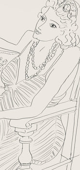 Henri Matisse, Srie P, Var. 3 (Duthuit 9), Henri Matisse, Dessins, Thmes Et Variations, Lithograph