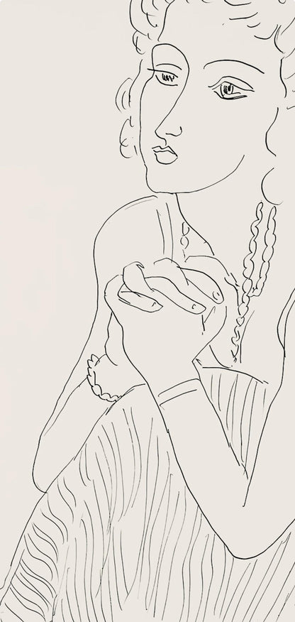 Henri Matisse, Srie P, Var. 5 (Duthuit 9), Henri Matisse, Dessins, Thmes Et Variations, Lithograph