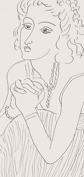 Henri Matisse, Srie P, Var. 5 (Duthuit 9), Henri Matisse, Dessins, Thmes Et Variations, Lithograph