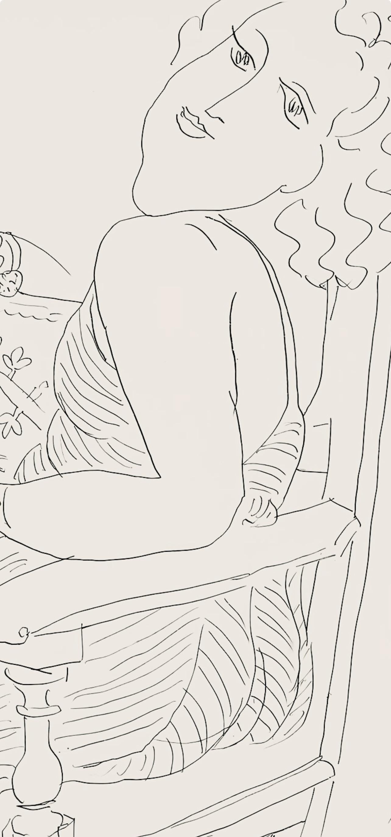 Henri Matisse, Srie P, Var. 6 (Duthuit 9), Henri Matisse, Dessins, Thmes Et Variations, Lithograph