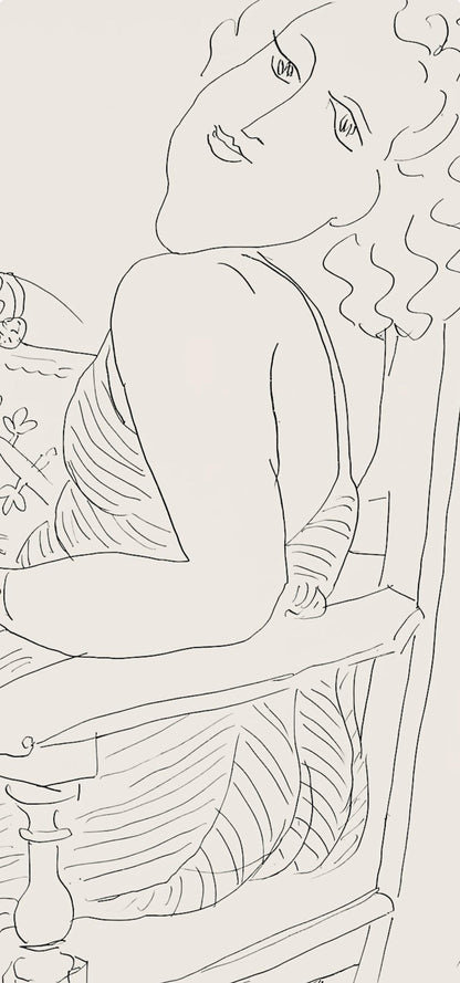 Henri Matisse, Srie P, Var. 6 (Duthuit 9), Henri Matisse, Dessins, Thmes Et Variations, Lithograph