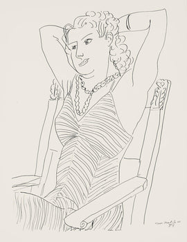 Henri Matisse, Srie P, Var. 4 (Duthuit 9), Henri Matisse, Dessins, Thmes Et Variations, Lithograph