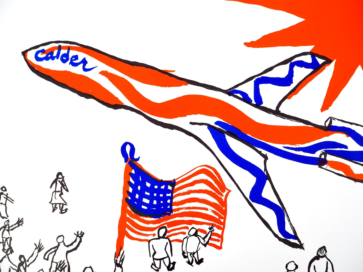 Alexander Calder, Composition, Braniff International Airways Flying Colors Collection, Lithograph