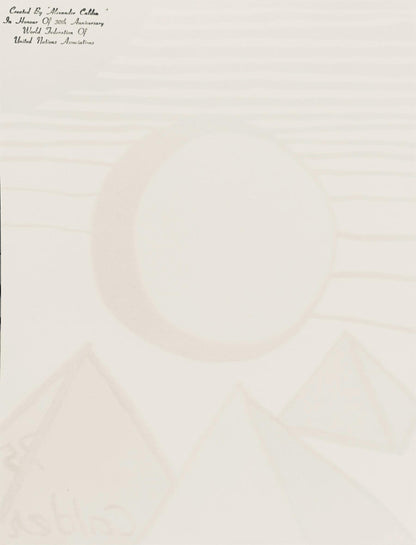 Alexander Calder, Composition, World Federation Of United Nations Associations, Lithograph