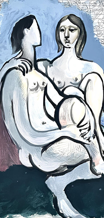 Pablo Picasso, La Couple, Marina Picasso Collection, Official Lithograph