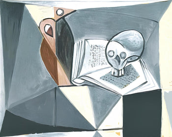 Pablo Picasso, Tte De Mort Et Livre, Marina Picasso Collection, Official Lithograph