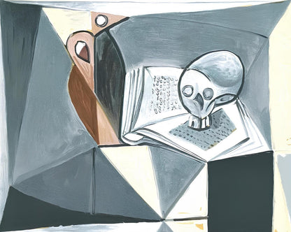 Pablo Picasso, Tte De Mort Et Livre, Marina Picasso Collection, Official Lithograph