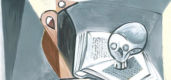 Pablo Picasso, Tte De Mort Et Livre, Marina Picasso Collection, Official Lithograph