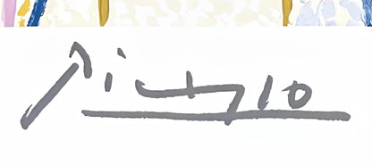 Pablo Picasso, Femme Au Buste En Coeur, Marina Picasso Collection, Official Lithograph