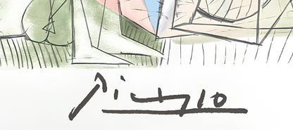 Pablo Picasso, Le Joueur De Flte Et Gazelle, Marina Picasso Collection, Official Lithograph