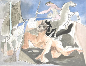 Pablo Picasso, Composition Avec Minotaur, Marina Picasso Collection, Official Lithograph
