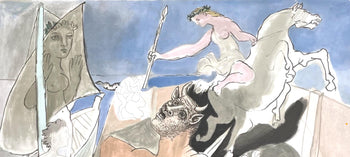Pablo Picasso, Composition Avec Minotaur, Marina Picasso Collection, Official Lithograph