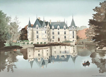 Michel Delacroix, Azay Le Rideau, Lithograph