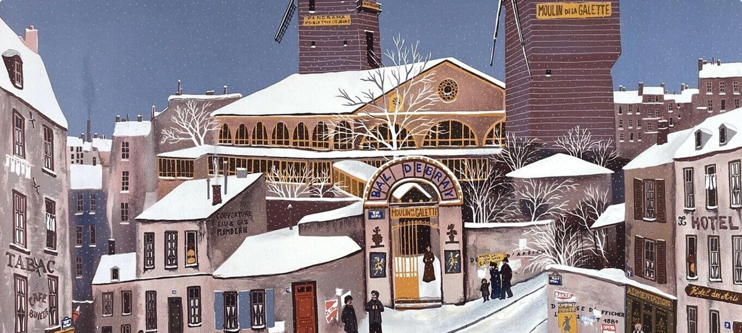 Michel Delacroix, Moulin De La Galette, Lithograph