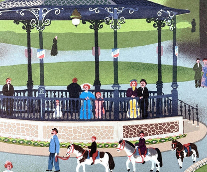 Michel Delacroix, Le Kiosque, Lithograph