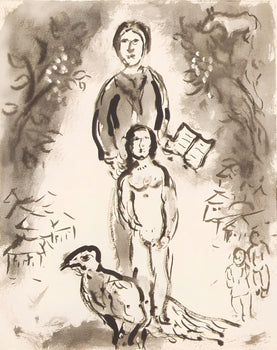 Marc Chagall, Composition, Lettres D'Hivernage, Lithograph
