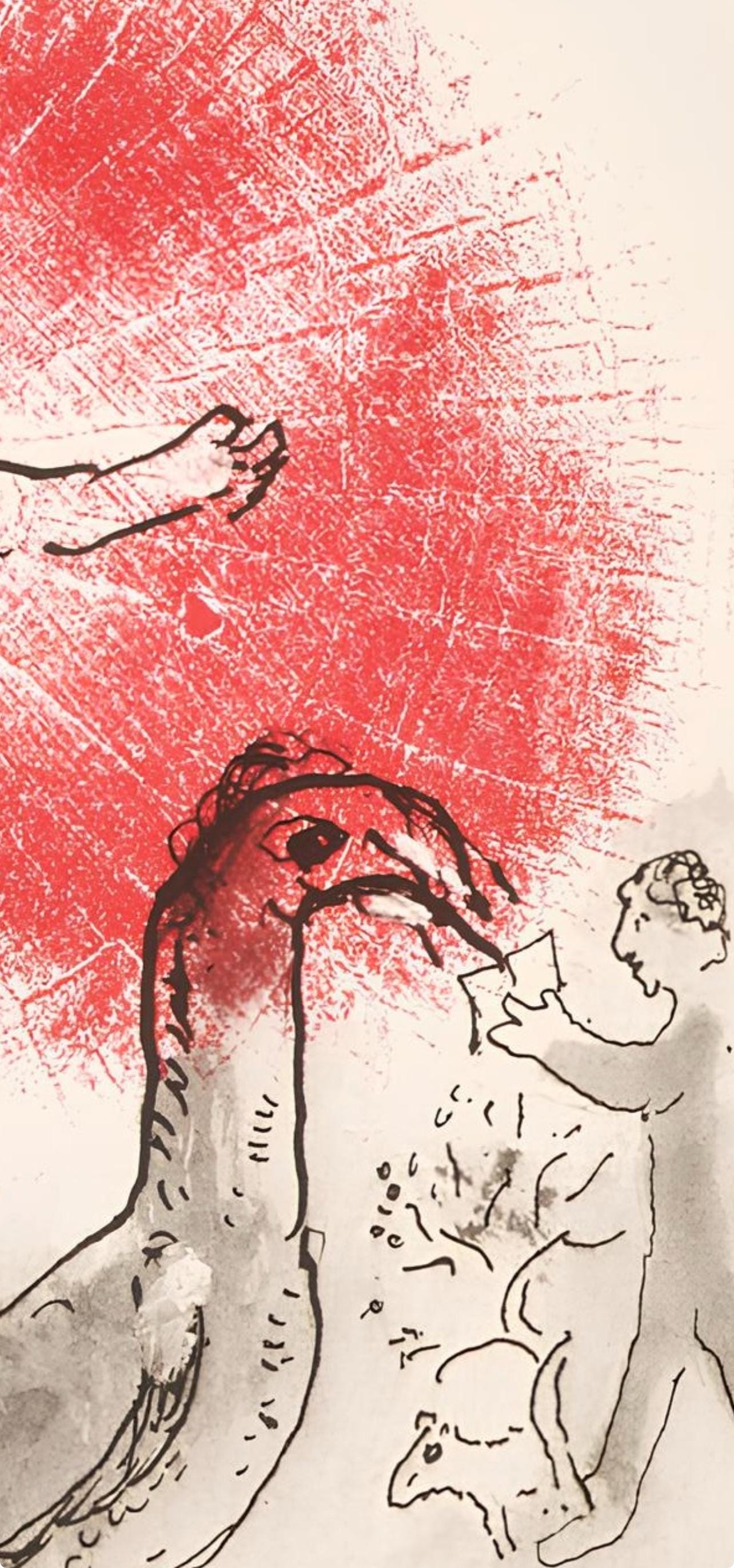 Marc Chagall, Composition, Lettres D'Hivernage, Lithograph