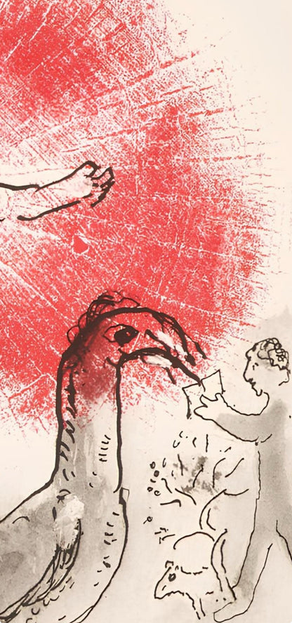 Marc Chagall, Composition, Lettres D'Hivernage, Lithograph