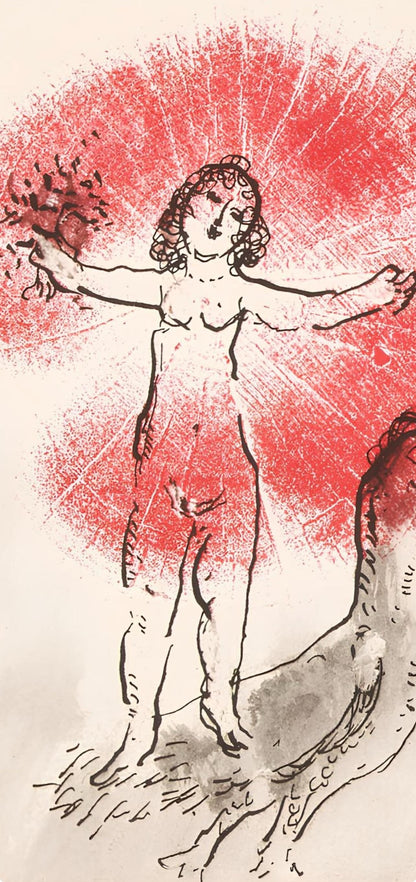 Marc Chagall, Composition, Lettres D'Hivernage, Lithograph