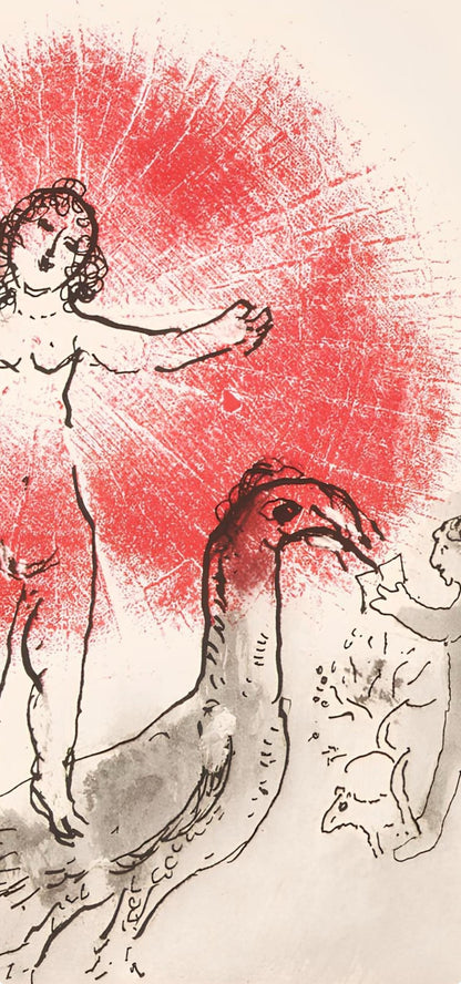 Marc Chagall, Composition, Lettres D'Hivernage, Lithograph