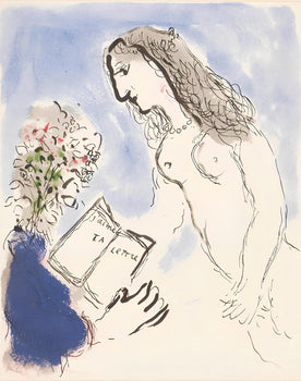 Marc Chagall, Composition, Lettres D'Hivernage, Lithograph