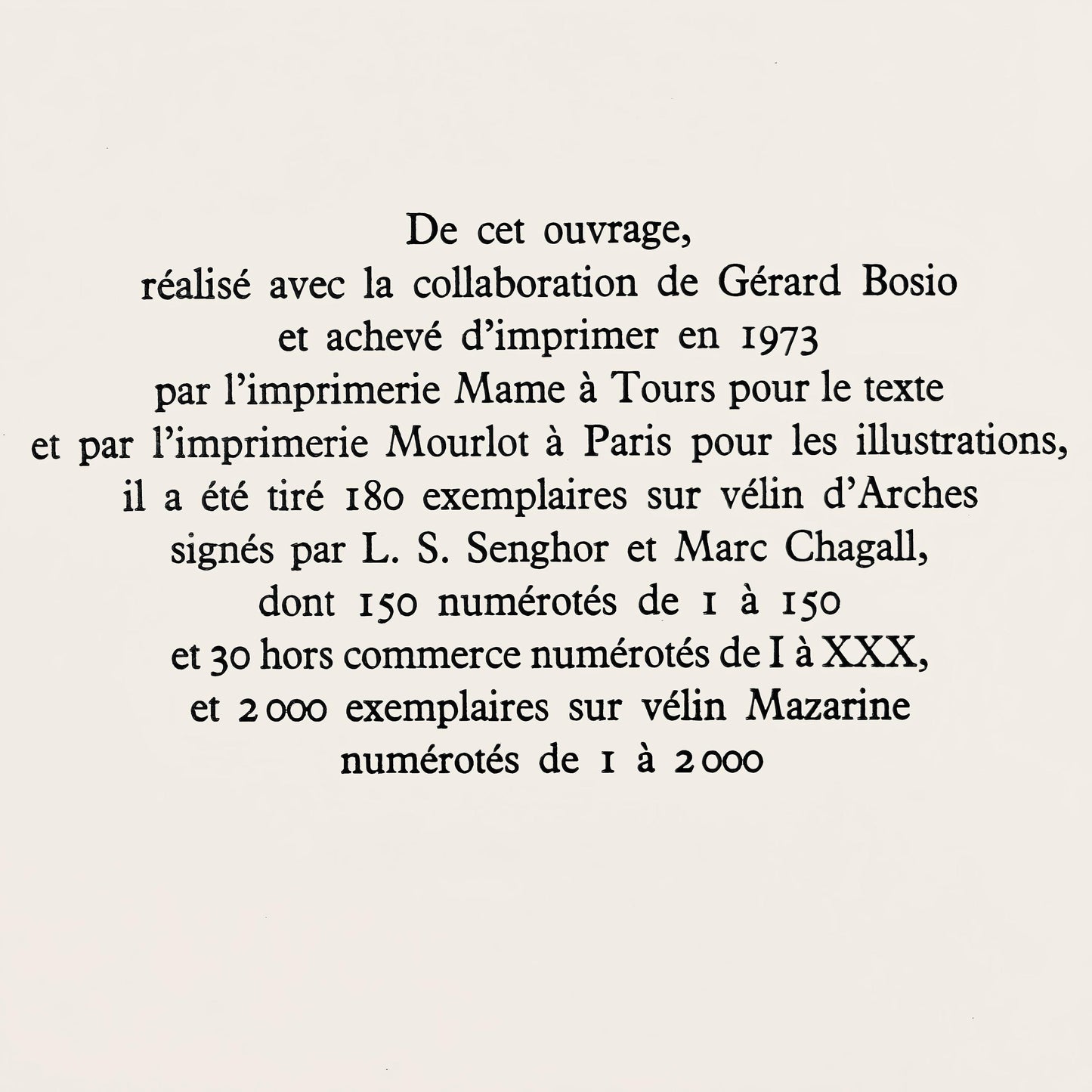 Marc Chagall, Composition, Lettres D'Hivernage, Lithograph